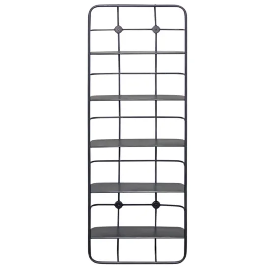 Onyx Squared Iron Grid Wall Shelves-Kirkland's Home New