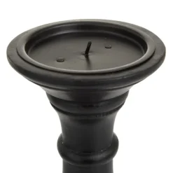 Onyx Turned Wood 3-Pc. Candle Holder Set-Kirkland's Home Fashion