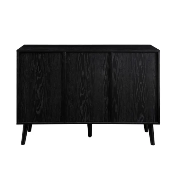 Onyx Wood And Natural Rattan Doors Sideboard-Kirkland's Home New