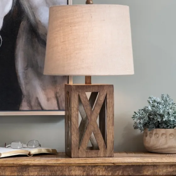 Open Block Table Lamp-Kirkland's Home Discount