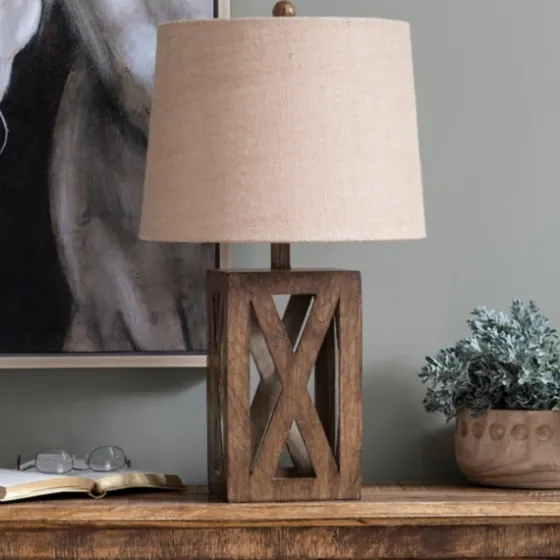 Open Block Table Lamp-Kirkland's Home Discount
