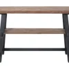 Open Pine Wood Sawhorse Console Table-Kirkland's Home Clearance