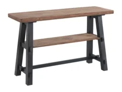 Open Pine Wood Sawhorse Console Table-Kirkland's Home Clearance