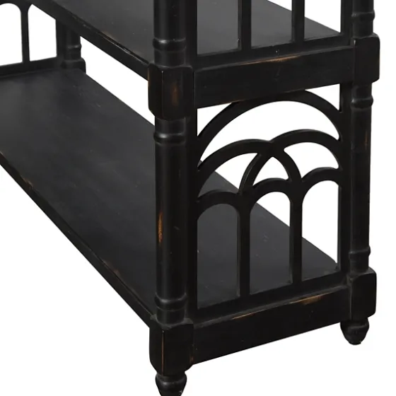 Open Shelf Cathedral Ends Console Table-Kirkland's Home Sale