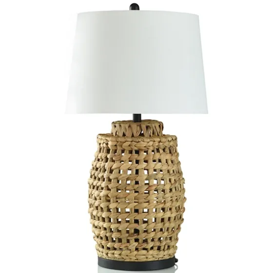Open Weave Water Hyacinth Table Lamp-Kirkland's Home Outlet