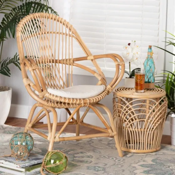Open Woven Rattan Accent Chair-Kirkland's Home Best Sale