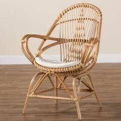 Open Woven Rattan Accent Chair-Kirkland's Home Best Sale