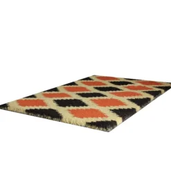 Orange And Black Western Diamond Doormat-Kirkland's Home Cheap
