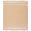 Orange And White Stripes Cotton Throw-Kirkland's Home Hot