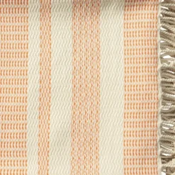 Orange And White Stripes Cotton Throw-Kirkland's Home Hot