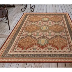 Orange Diamond Nile Indoor/Outdoor Area Rug, 4X7-Kirkland's Home Sale