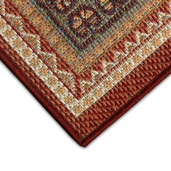 Orange Diamond Nile Indoor/Outdoor Area Rug, 4X7-Kirkland's Home Sale