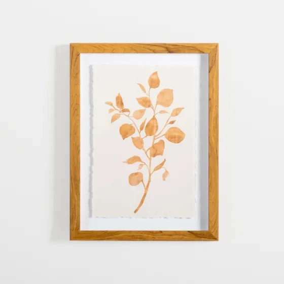 Orange Leaves Ii Deckled Framed Art Print-Kirkland's Home Fashion