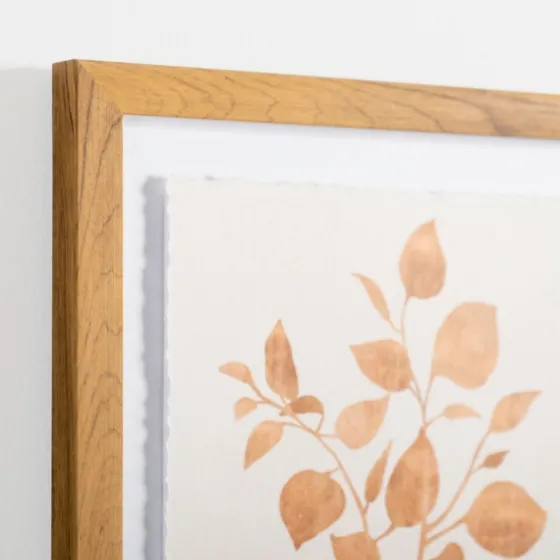 Orange Leaves Ii Deckled Framed Art Print-Kirkland's Home Fashion