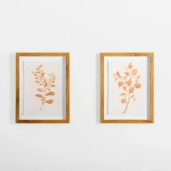 Orange Leaves Ii Deckled Framed Art Print-Kirkland's Home Fashion