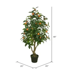 Orange Tree In Black Planter, 48 In.-Kirkland's Home Clearance