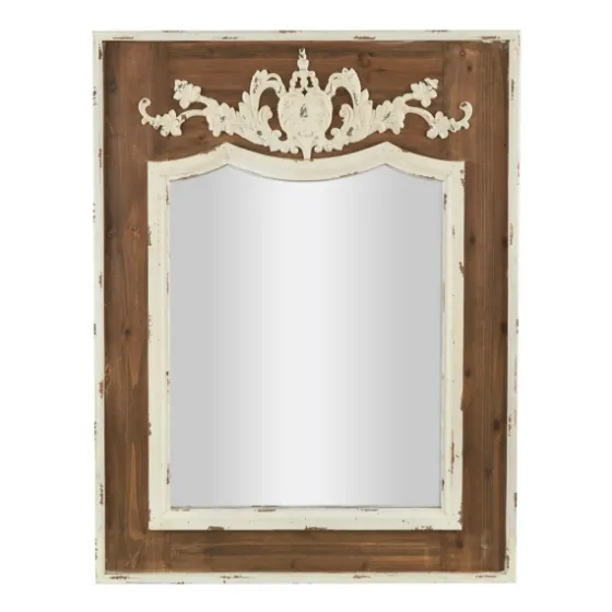 Ornate Antique White Wood Wall Mirror-Kirkland's Home Best