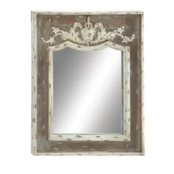 Ornate Antique White Wood Wall Mirror-Kirkland's Home Best
