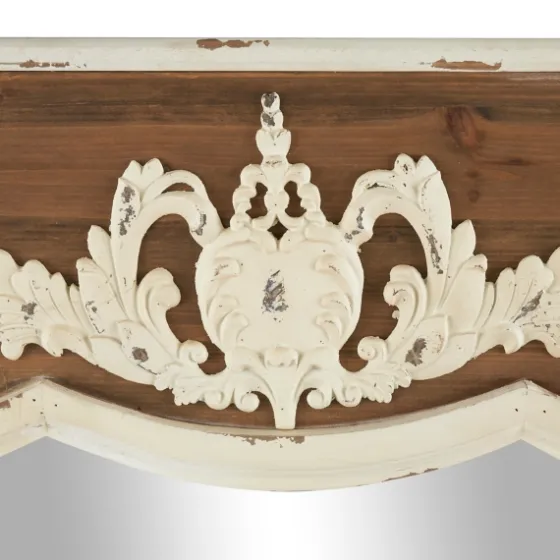 Ornate Antique White Wood Wall Mirror-Kirkland's Home Best