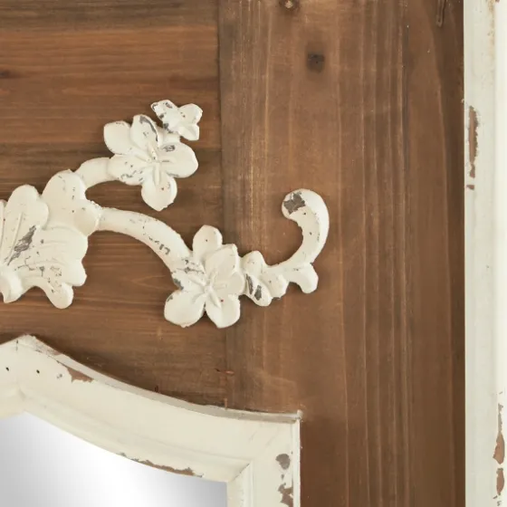 Ornate Antique White Wood Wall Mirror-Kirkland's Home Best