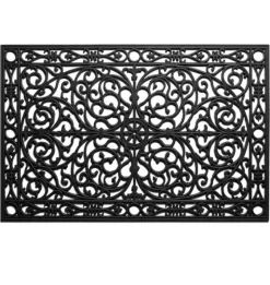 Ornate Art Deco Rubber Doormat, 36X24 In.-Kirkland's Home Best Sale
