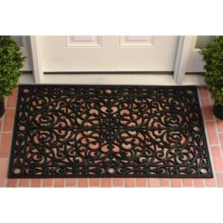 Ornate Art Deco Rubber Doormat, 36X24 In.-Kirkland's Home Best Sale