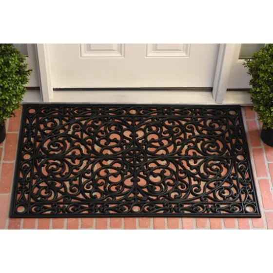 Ornate Art Deco Rubber Doormat, 36X24 In.-Kirkland's Home Best Sale
