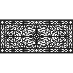 Ornate Art Deco Rubber Doormat, 48X22 In.-Kirkland's Home Online