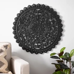 Ornate Carved Medallion Wall Plaque, 32 In.-Kirkland's Home Store