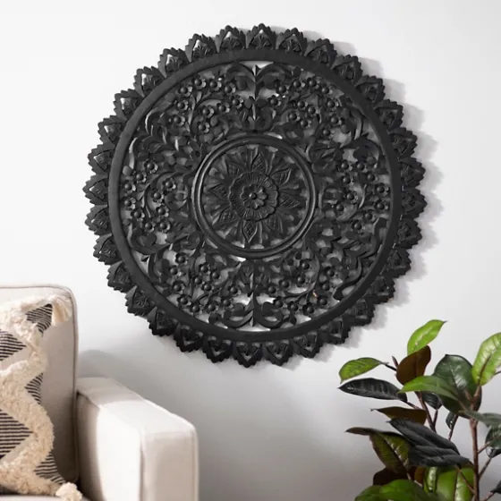 Ornate Carved Medallion Wall Plaque, 32 In.-Kirkland's Home Store