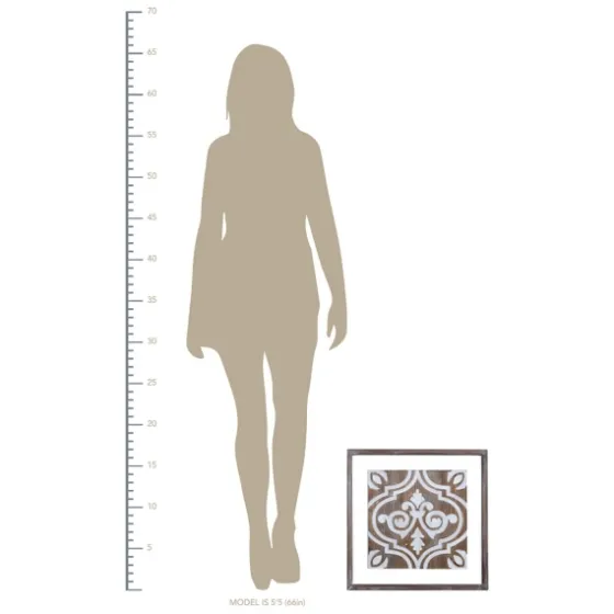 Ornate Carved Wood Tile Framed Wall Plaque-Kirkland's Home Online