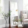 Ornate Distressed Cream Mirror, 30.75X64.75 In.-Kirkland's Home Discount