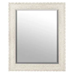 Ornate Distressed Cream Mirror, 28.75X34.75 In.-Kirkland's Home Sale