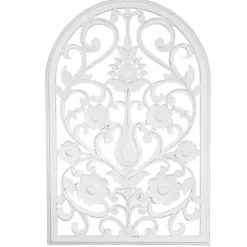 Ornate Floral Wooden Arch Wall Plaque-Kirkland's Home Sale