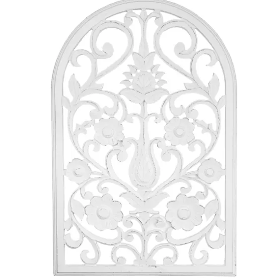 Ornate Floral Wooden Arch Wall Plaque-Kirkland's Home Sale
