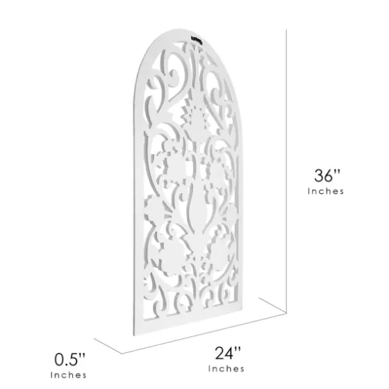 Ornate Floral Wooden Arch Wall Plaque-Kirkland's Home Sale