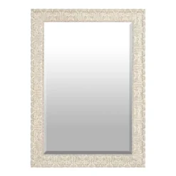 Ornate Ivory Framed Mirror, 30.5X42.5 In.-Kirkland's Home Cheap
