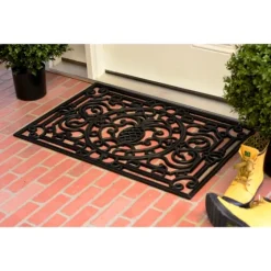 Ornate Penelope Durable Rubber Doormat, 30X18 In.-Kirkland's Home Hot
