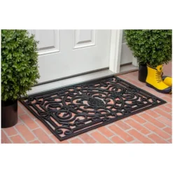 Ornate Penelope Durable Rubber Doormat, 36X24 In.-Kirkland's Home Sale