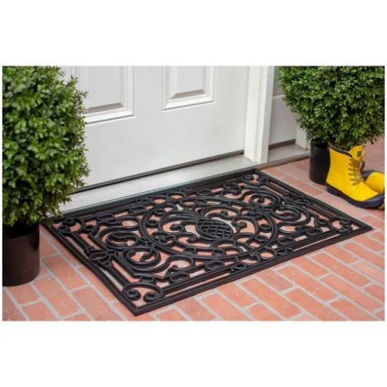 Ornate Penelope Durable Rubber Doormat, 36X24 In.-Kirkland's Home Sale