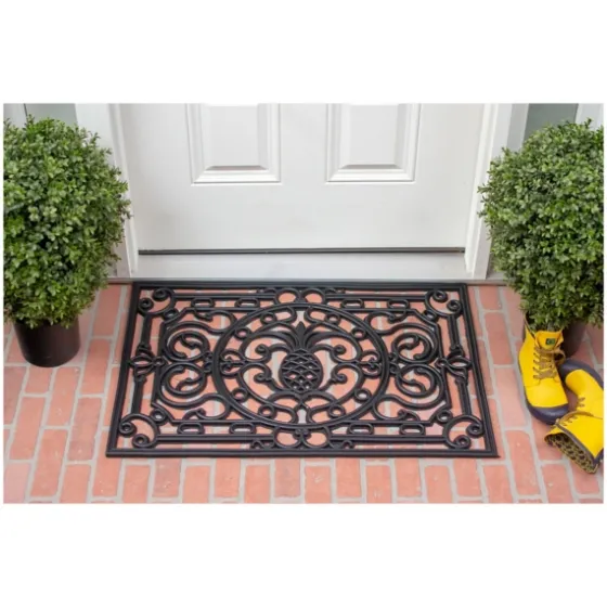 Ornate Penelope Durable Rubber Doormat, 36X24 In.-Kirkland's Home Sale