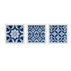 Ornos Medallion Tiles Wall Plaques, Set Of 3-Kirkland's Home New