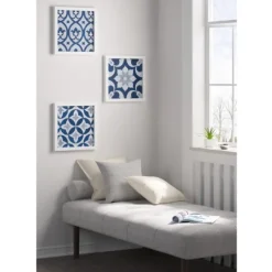 Ornos Medallion Tiles Wall Plaques, Set Of 3-Kirkland's Home New
