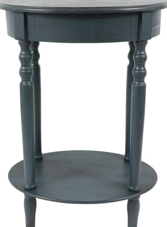 Oval Antique Navy Accent Table-Kirkland's Home Outlet