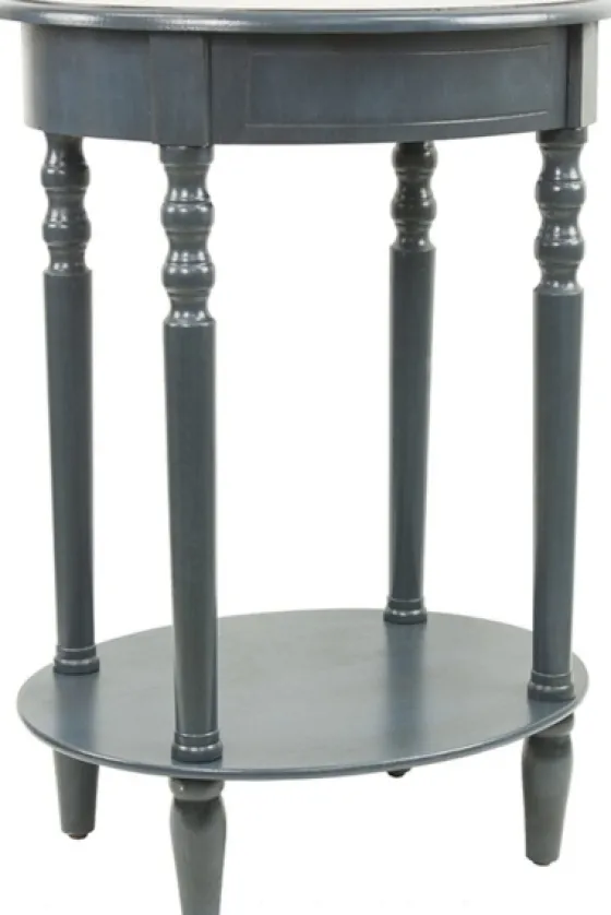 Oval Antique Navy Accent Table-Kirkland's Home Outlet