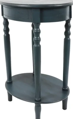 Oval Antique Navy Accent Table-Kirkland's Home Outlet