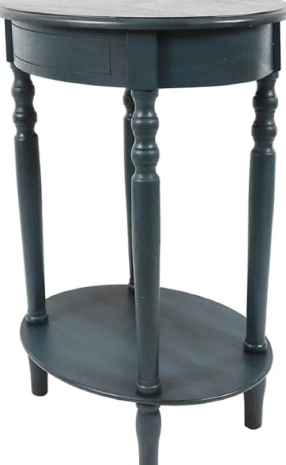 Oval Antique Navy Accent Table-Kirkland's Home Outlet
