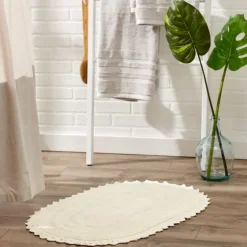 Oval Classic Crochet Bath Mat-Kirkland's Home Best Sale
