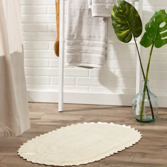 Oval Classic Crochet Bath Mat-Kirkland's Home Best Sale