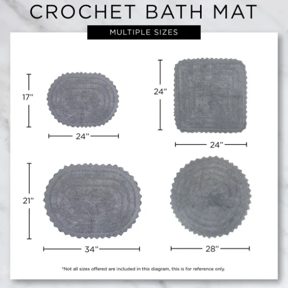 Oval Classic Crochet Bath Mat-Kirkland's Home Best Sale
